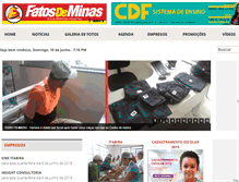 Tablet Screenshot of fatosdeminas.com.br